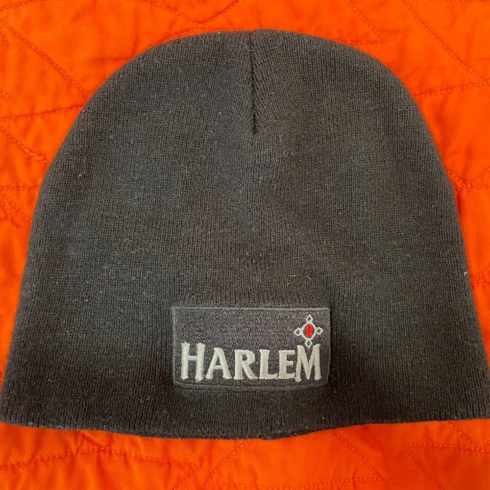Harlem Kruiden Liqueur Holland Sewn Winter Knit Skull Hat Cap Black Beanie MensH